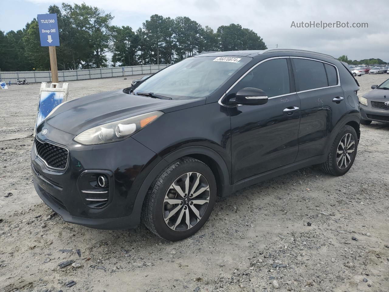 2017 Kia Sportage Ex Черный vin: KNDPN3ACXH7226558