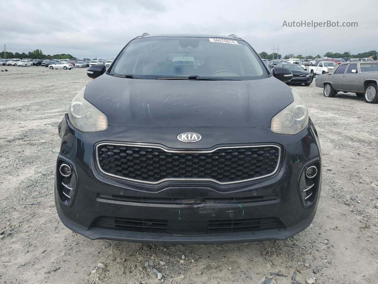 2017 Kia Sportage Ex Черный vin: KNDPN3ACXH7226558