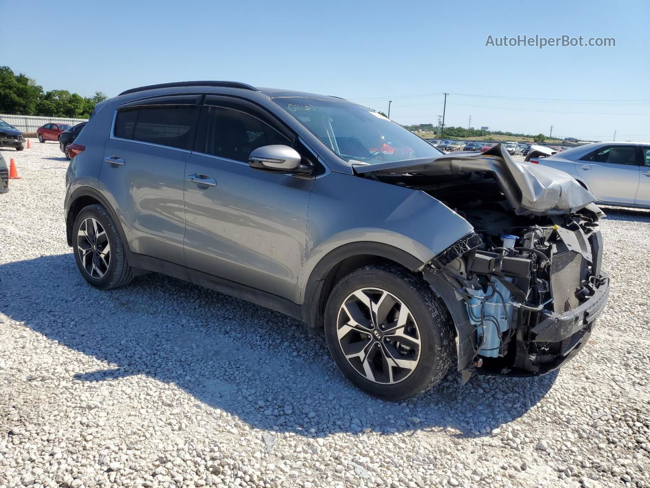 2020 Kia Sportage Ex Серый vin: KNDPN3ACXL7760636