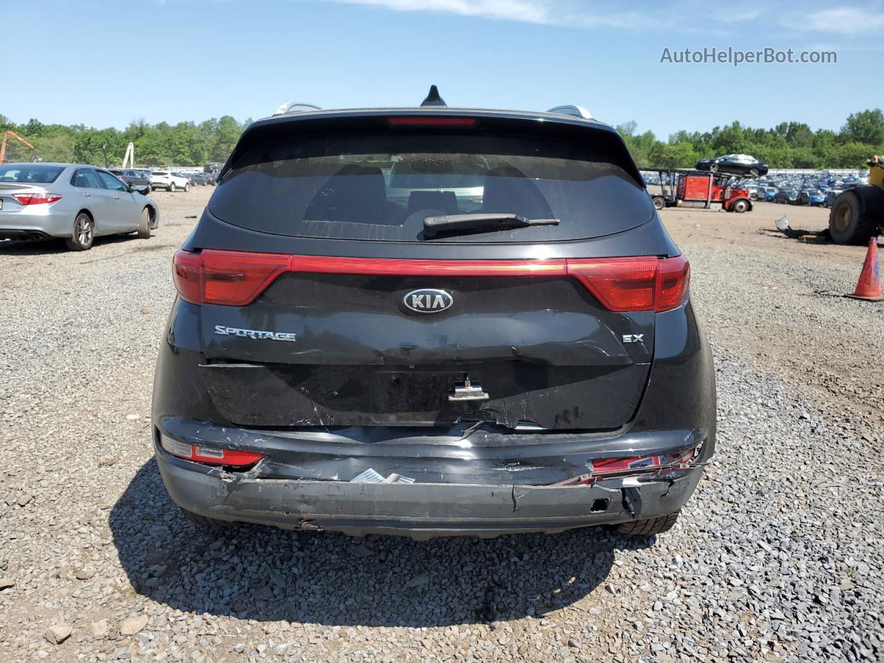 2017 Kia Sportage Ex Черный vin: KNDPNCAC0H7042326