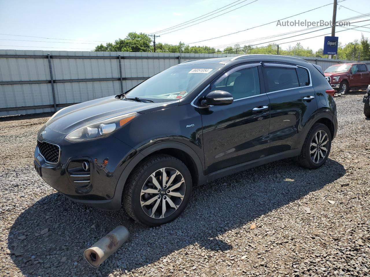 2017 Kia Sportage Ex Black vin: KNDPNCAC0H7042326