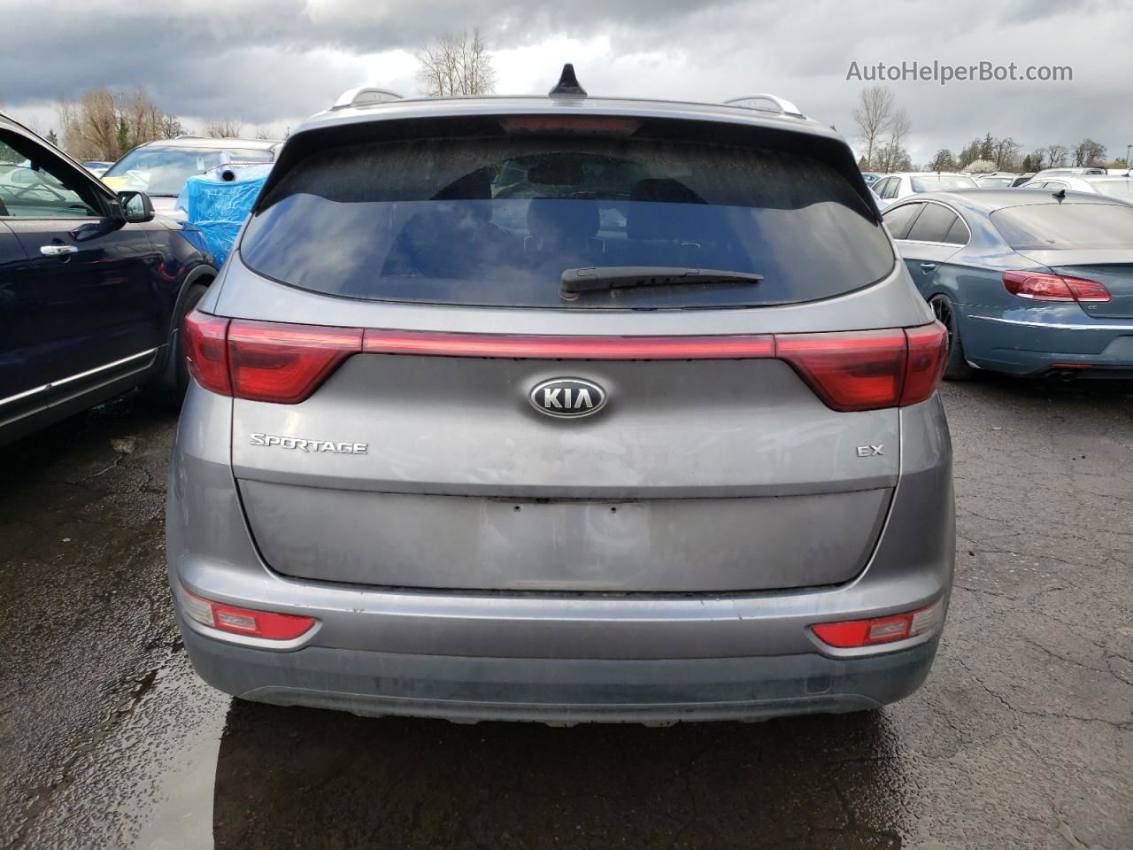 2017 Kia Sportage Ex Gray vin: KNDPNCAC0H7097584