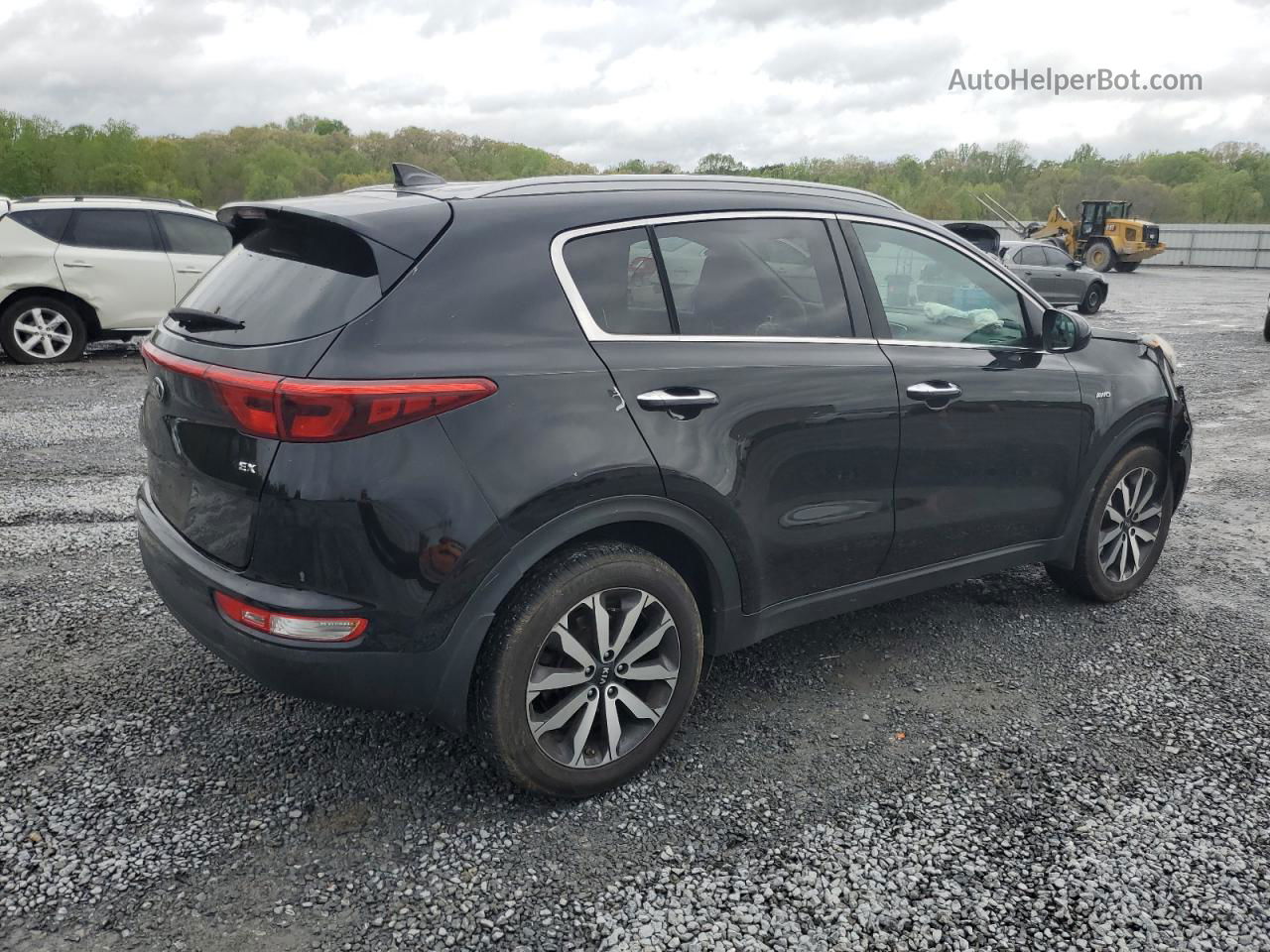 2017 Kia Sportage Ex Черный vin: KNDPNCAC0H7143821