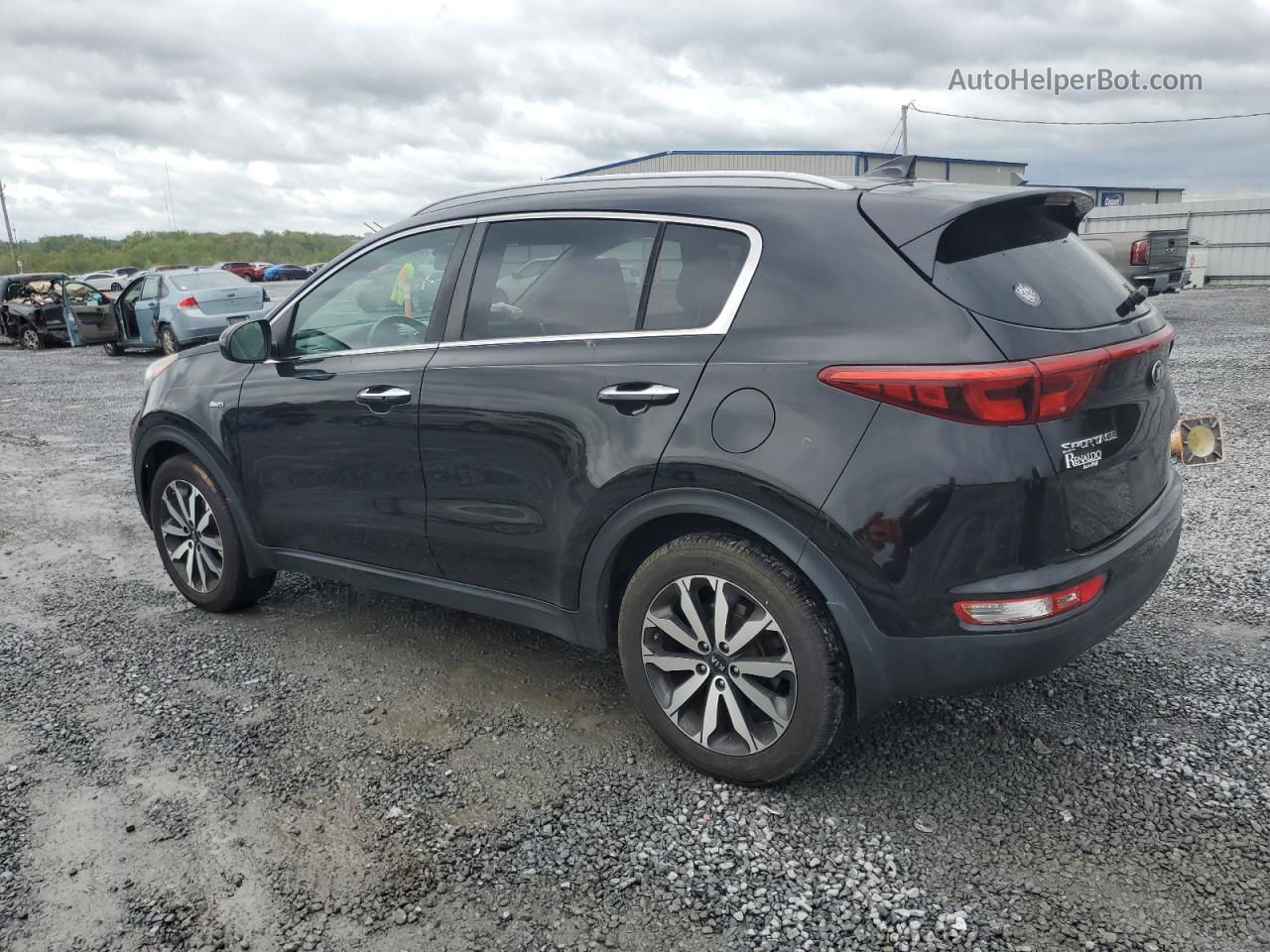 2017 Kia Sportage Ex Черный vin: KNDPNCAC0H7143821