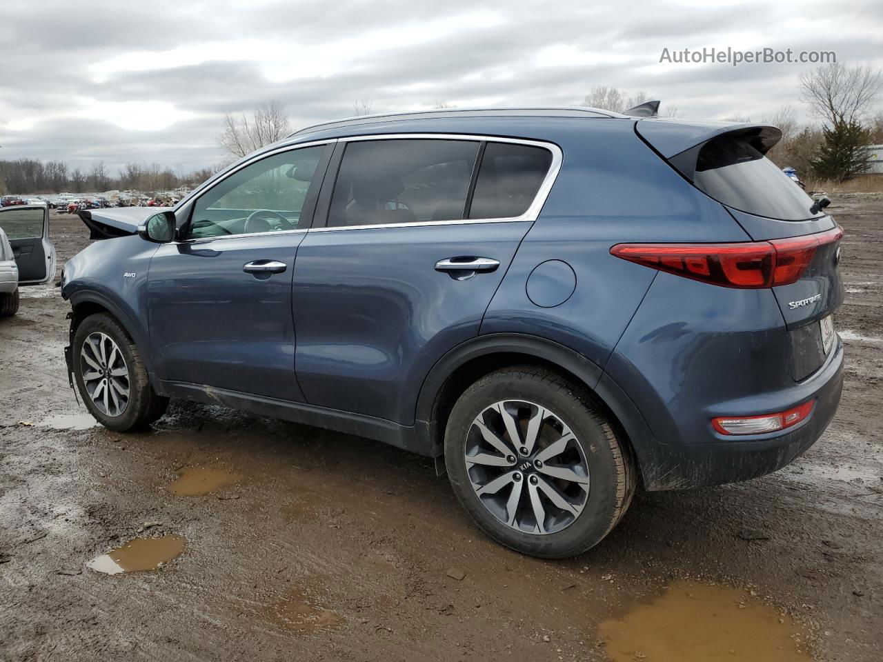 2017 Kia Sportage Ex Синий vin: KNDPNCAC0H7204682