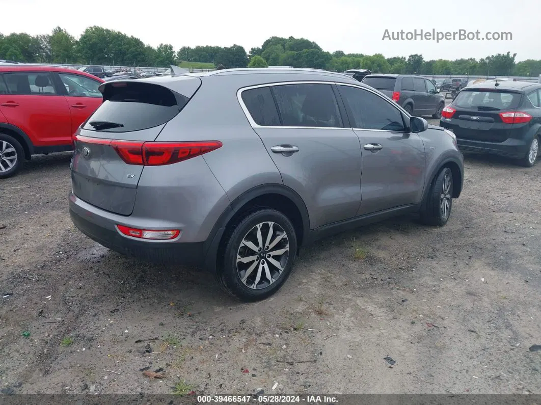 2017 Kia Sportage Ex Gray vin: KNDPNCAC1H7198553