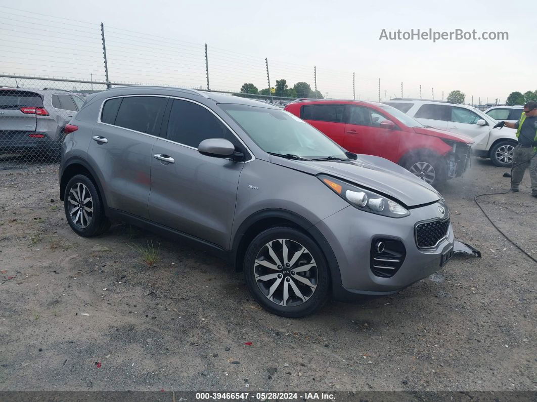 2017 Kia Sportage Ex Gray vin: KNDPNCAC1H7198553