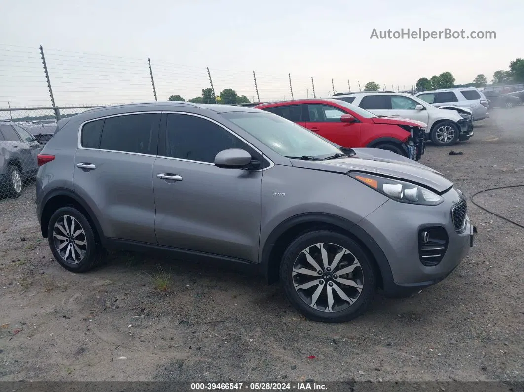 2017 Kia Sportage Ex Gray vin: KNDPNCAC1H7198553