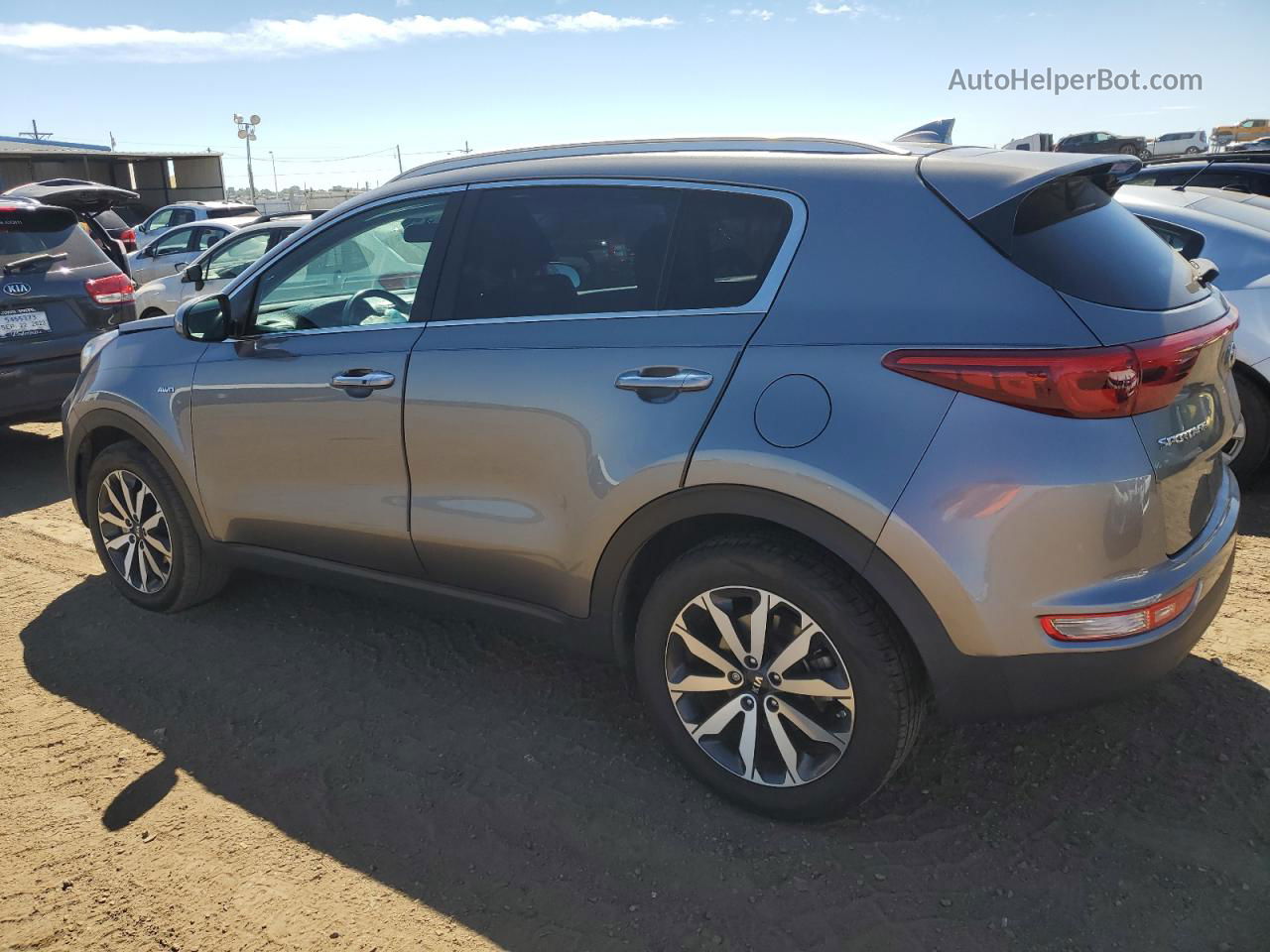 2017 Kia Sportage Ex Gray vin: KNDPNCAC2H7056762