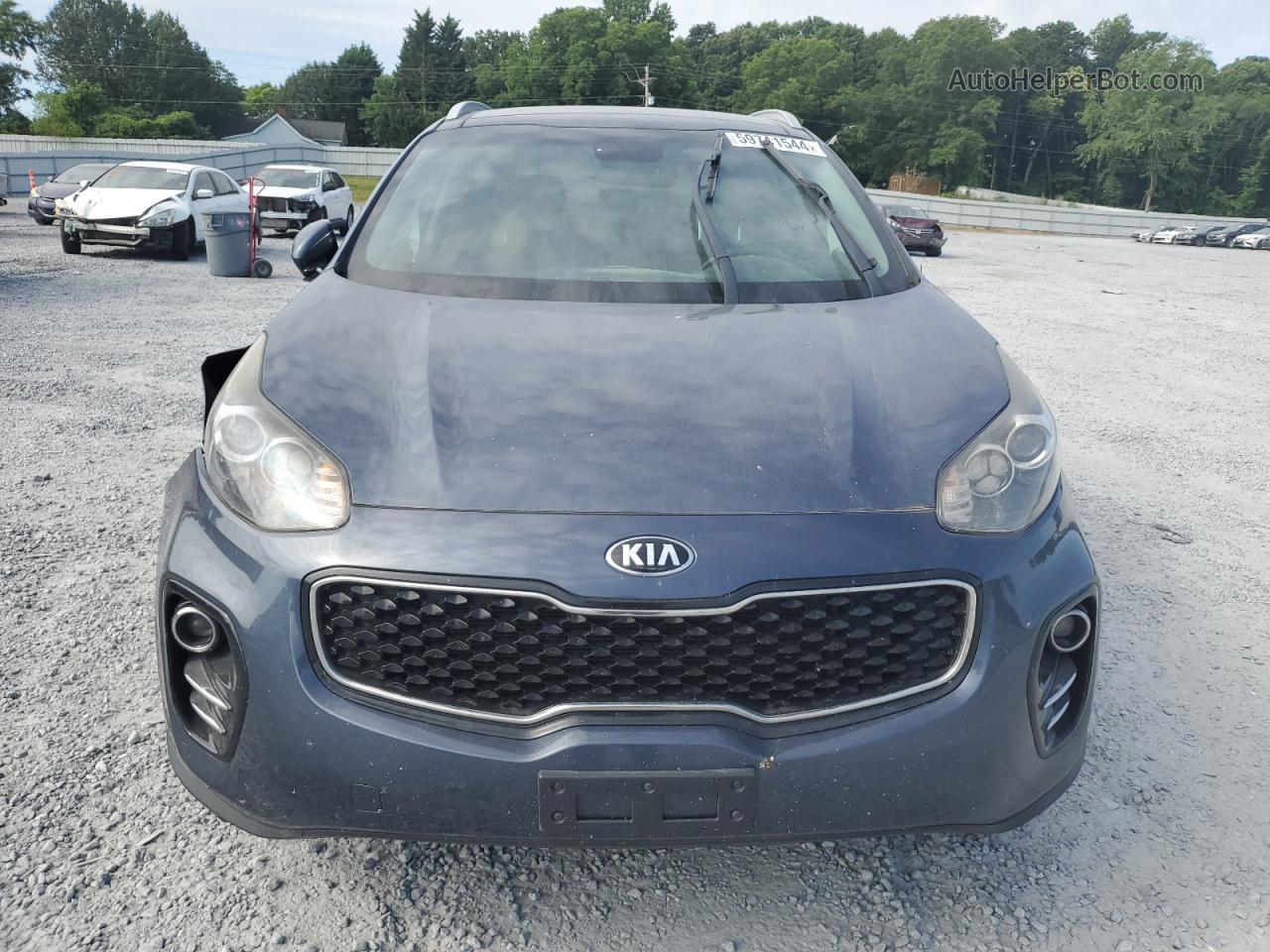 2017 Kia Sportage Ex Blue vin: KNDPNCAC2H7058883