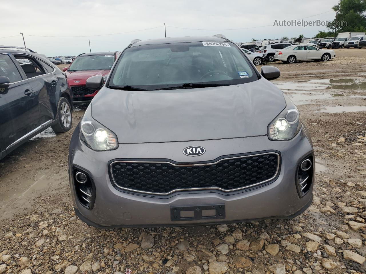 2017 Kia Sportage Ex Gray vin: KNDPNCAC2H7069107