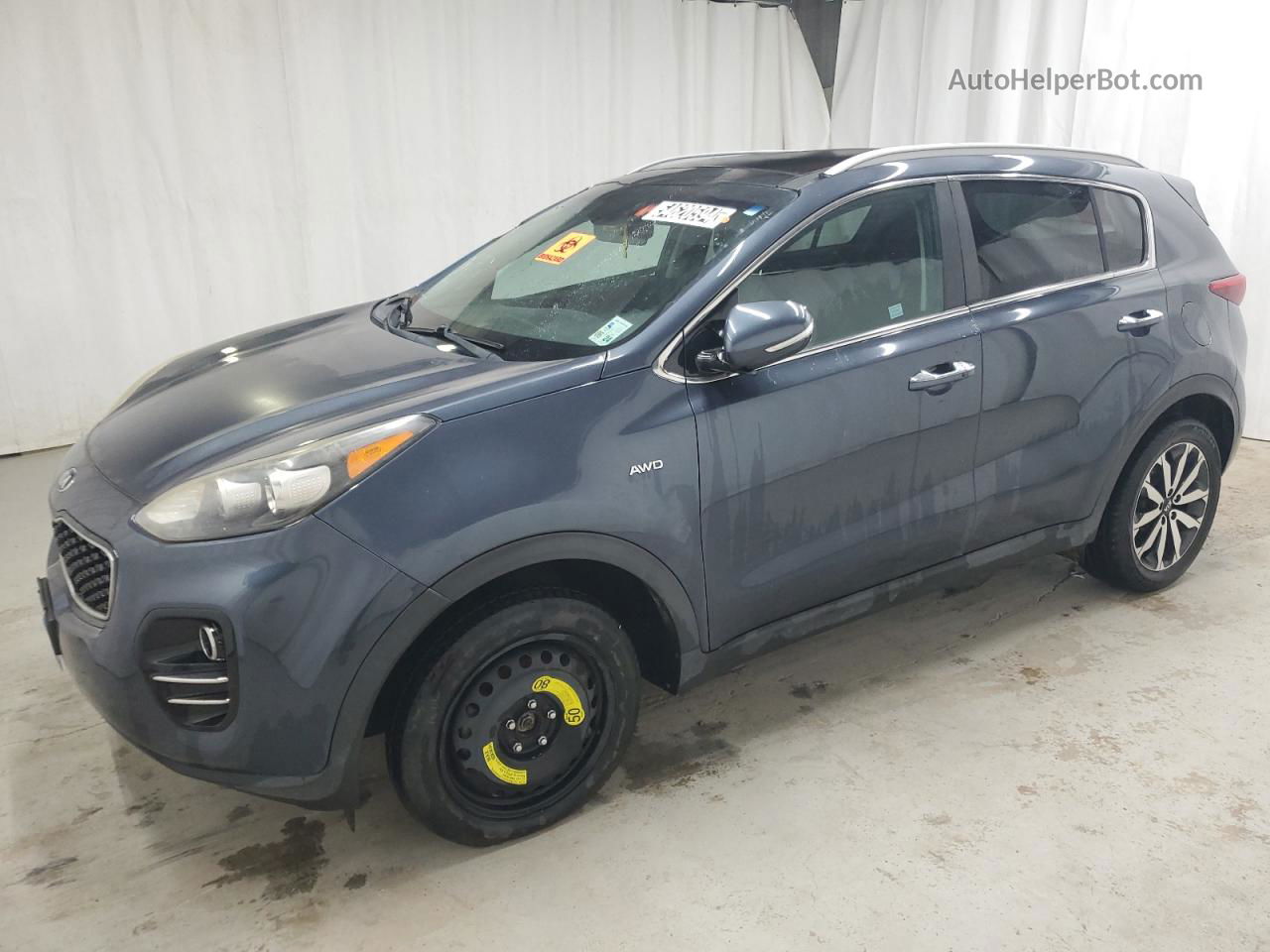 2017 Kia Sportage Ex Синий vin: KNDPNCAC4H7140923