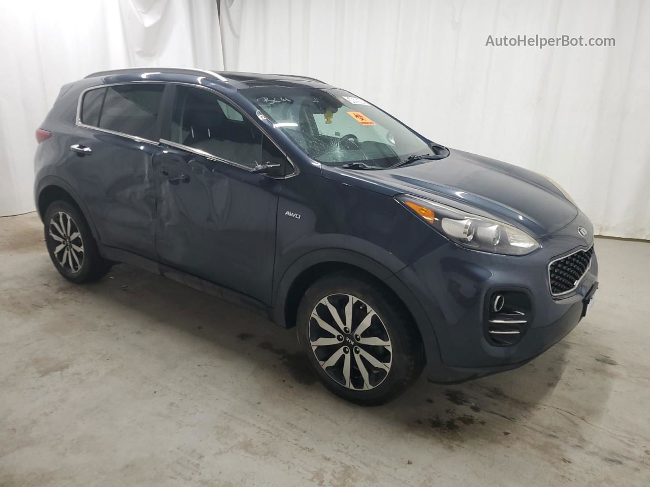 2017 Kia Sportage Ex Blue vin: KNDPNCAC4H7140923