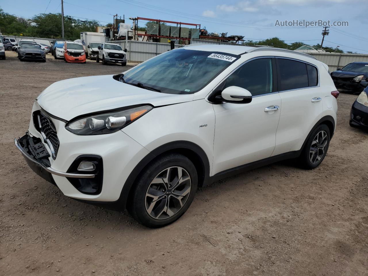 2020 Kia Sportage Ex White vin: KNDPNCAC4L7761572