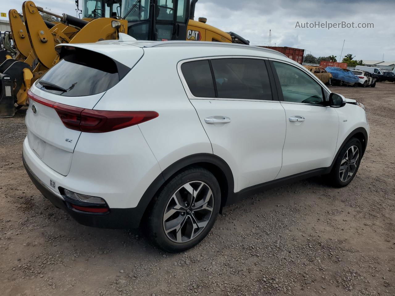 2020 Kia Sportage Ex White vin: KNDPNCAC4L7761572