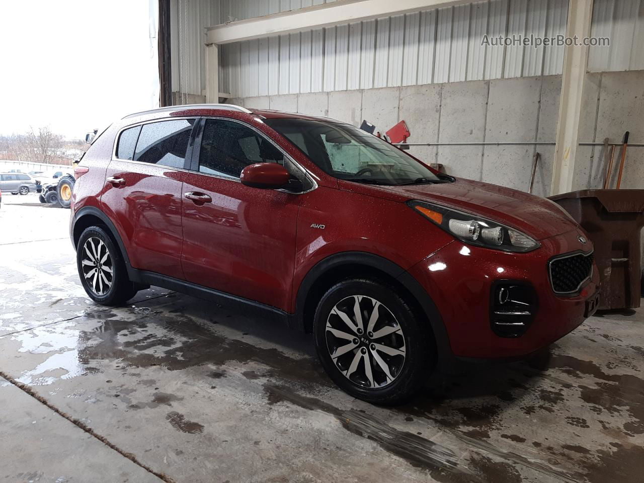 2017 Kia Sportage Ex Красный vin: KNDPNCAC6H7098464