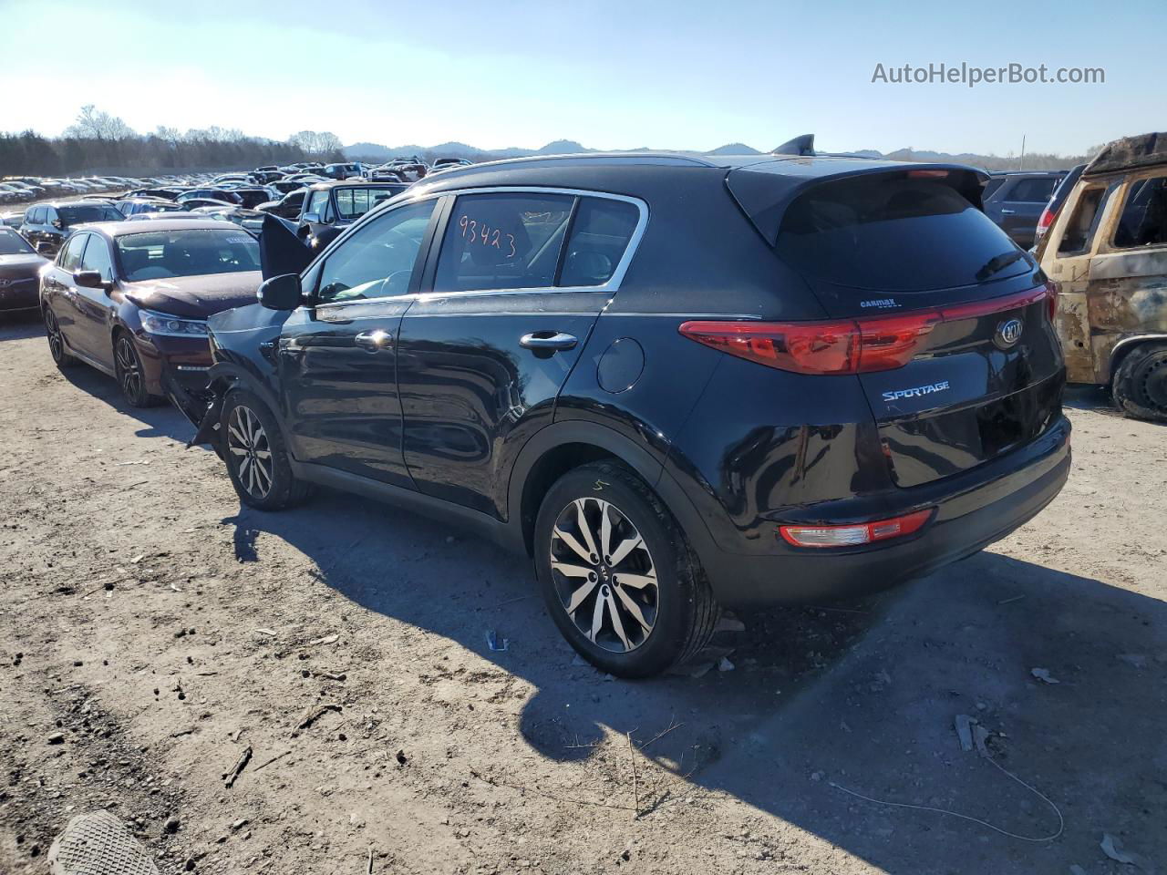 2017 Kia Sportage Ex Черный vin: KNDPNCAC6H7169615