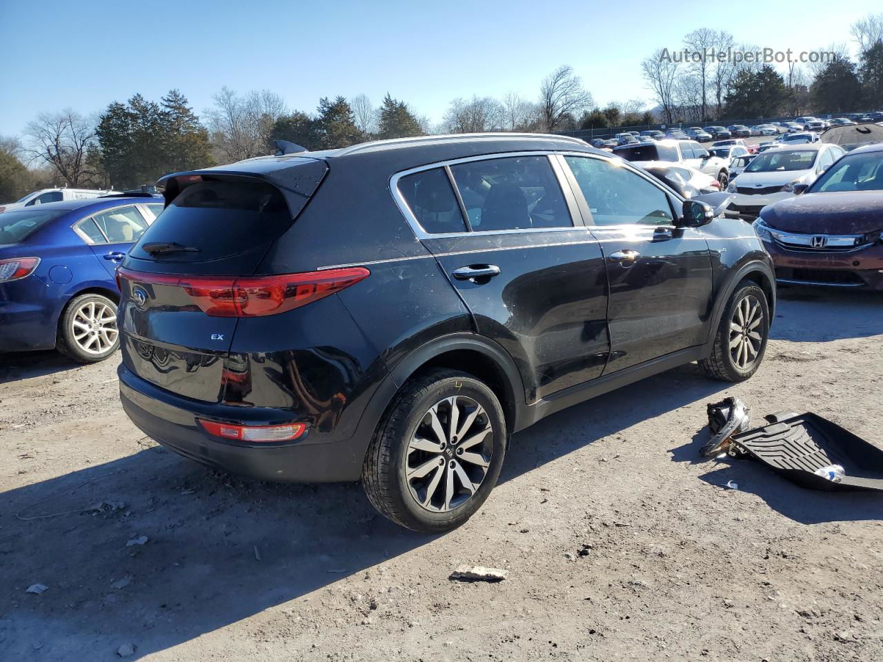 2017 Kia Sportage Ex Black vin: KNDPNCAC6H7169615