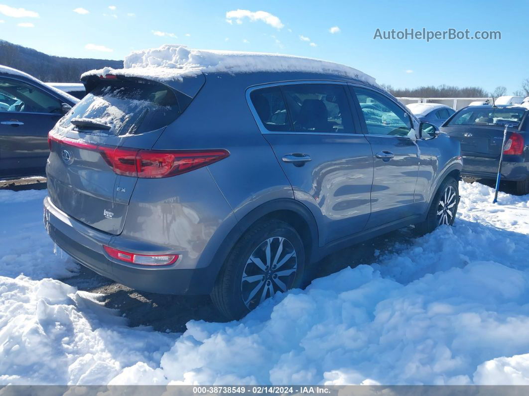 2017 Kia Sportage Ex Gray vin: KNDPNCAC6H7242708