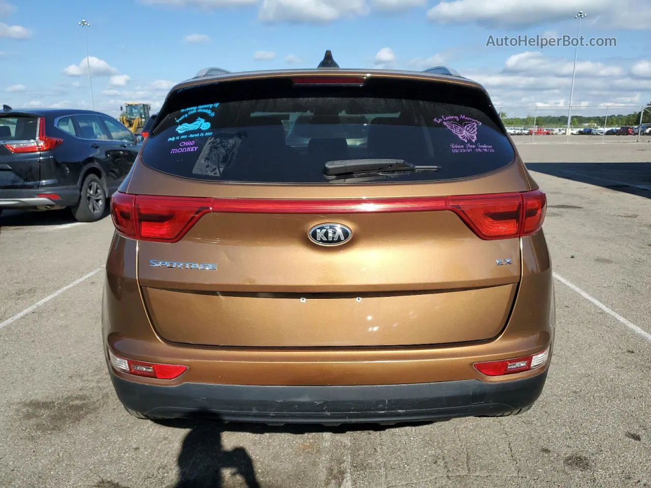 2017 Kia Sportage Ex Brown vin: KNDPNCAC6H7292248