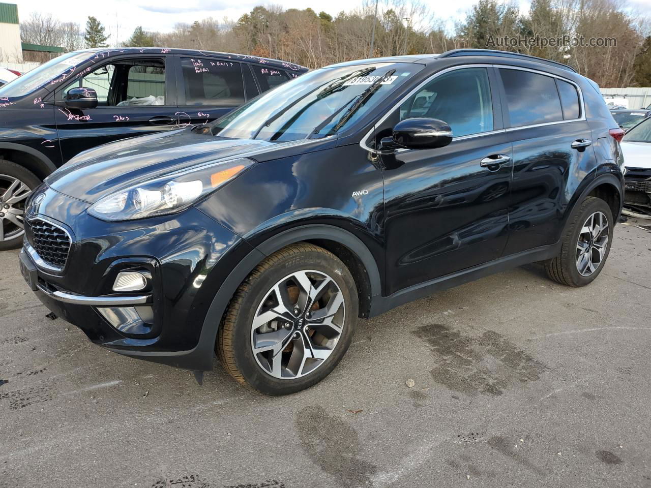 2020 Kia Sportage Ex Черный vin: KNDPNCAC6L7824316