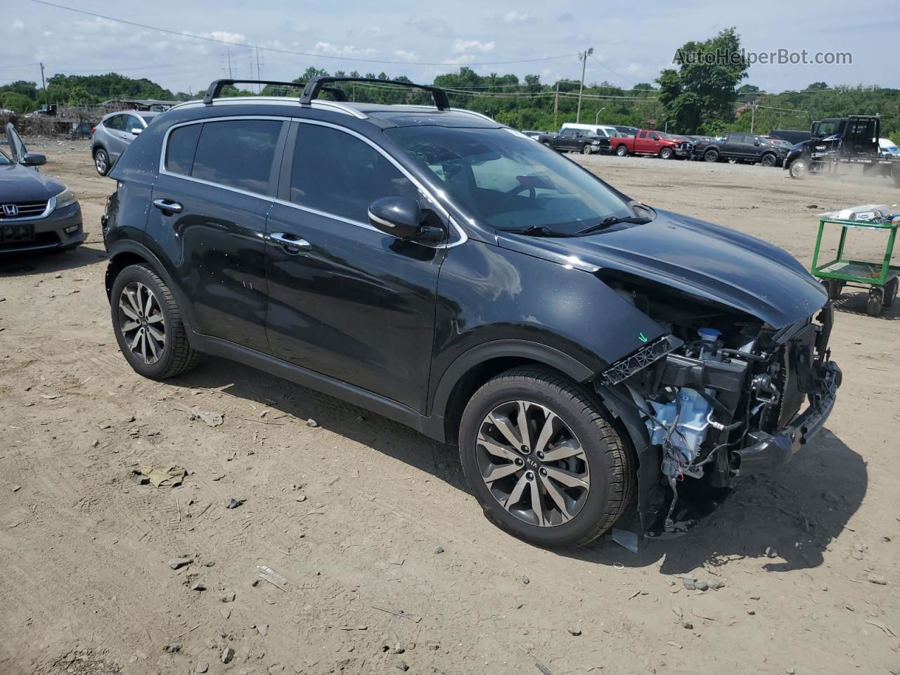 2017 Kia Sportage Ex Black vin: KNDPNCAC7H7169915