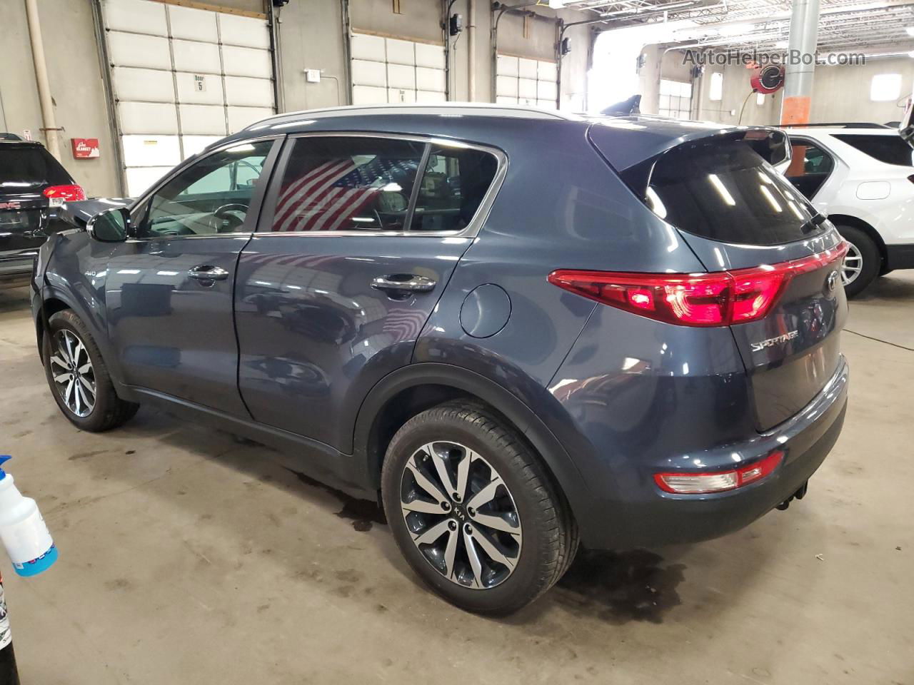 2017 Kia Sportage Ex Синий vin: KNDPNCAC8H7160463