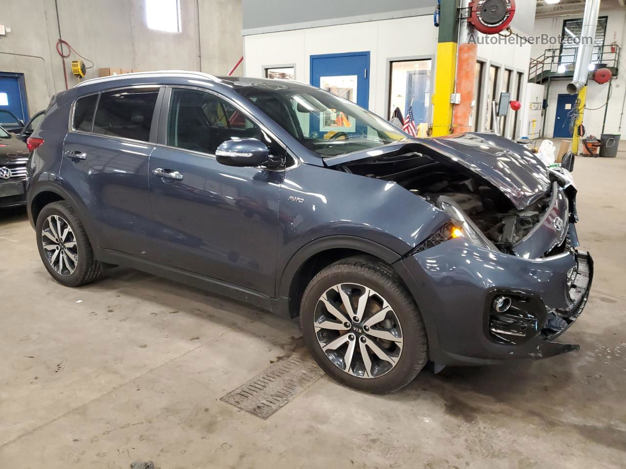 2017 Kia Sportage Ex Blue vin: KNDPNCAC8H7160463