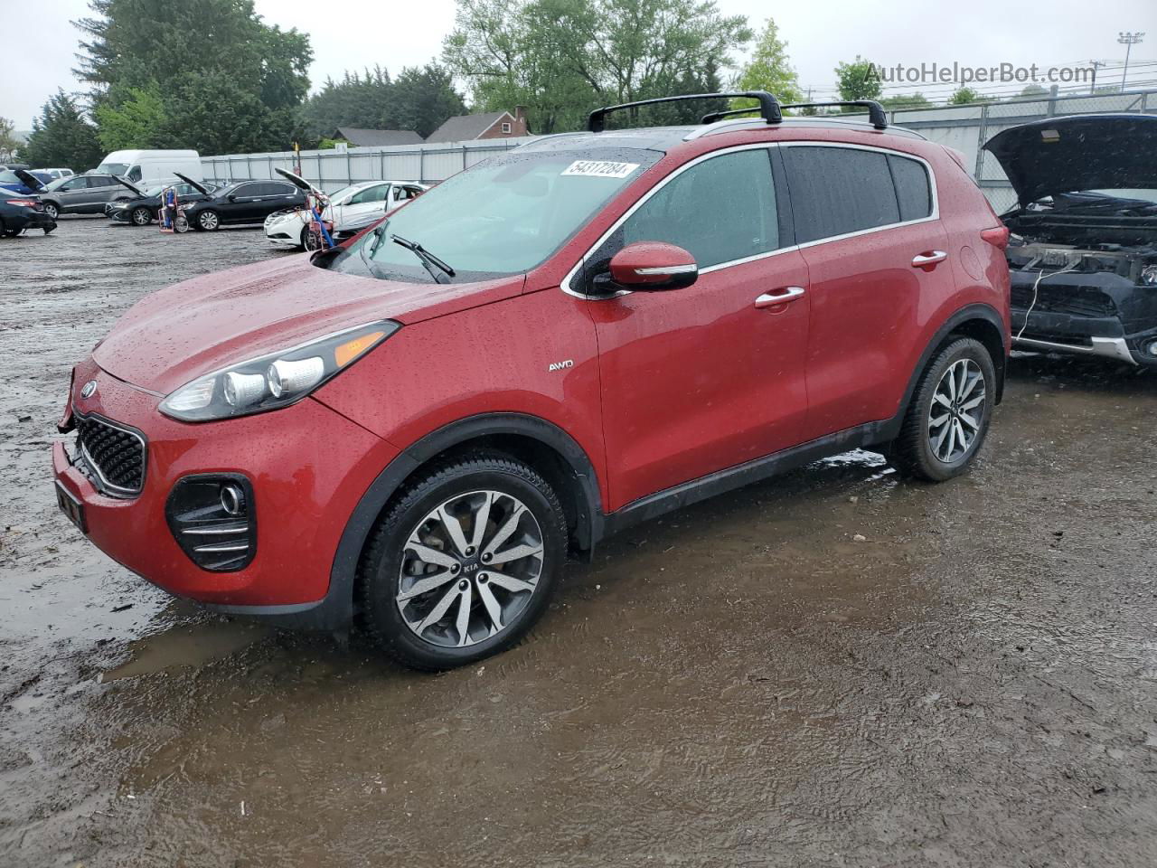 2017 Kia Sportage Ex Red vin: KNDPNCAC8H7169390