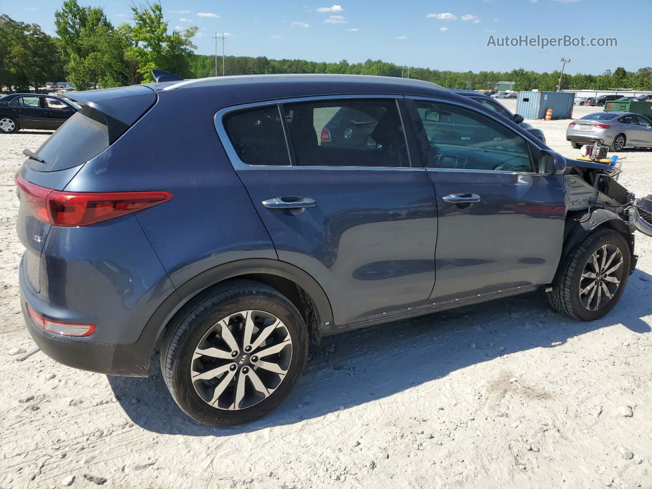 2017 Kia Sportage Ex Blue vin: KNDPNCAC8H7197772