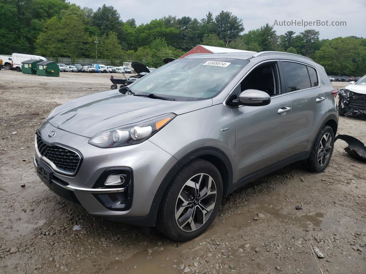 2020 Kia Sportage Ex Gray vin: KNDPNCAC8L7828500