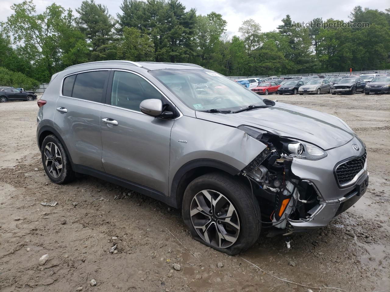 2020 Kia Sportage Ex Gray vin: KNDPNCAC8L7828500