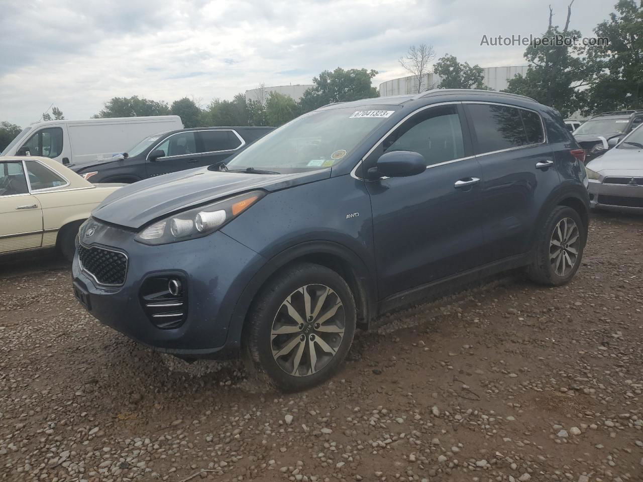 2017 Kia Sportage Ex Blue vin: KNDPNCAC9H7037321