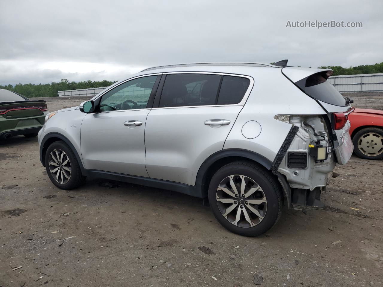 2017 Kia Sportage Ex Silver vin: KNDPNCAC9H7105990