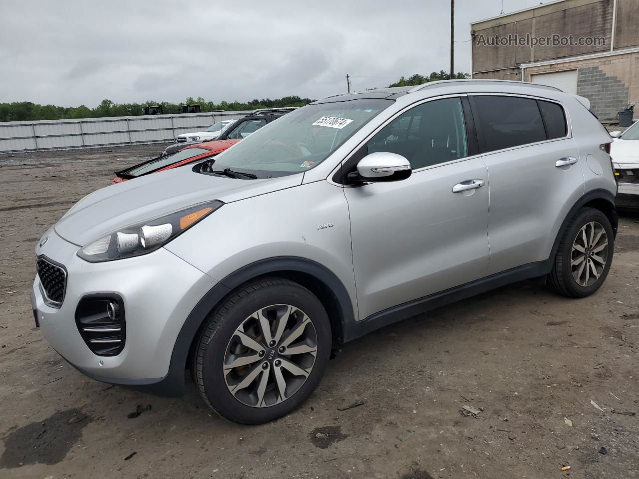 2017 Kia Sportage Ex Silver vin: KNDPNCAC9H7105990