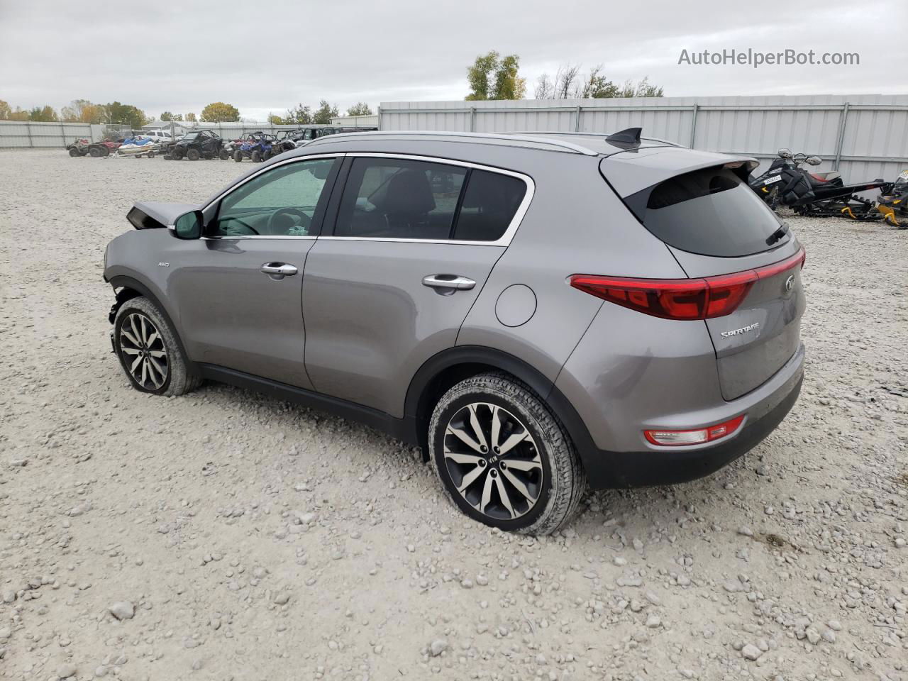 2017 Kia Sportage Ex Серебряный vin: KNDPNCAC9H7249281