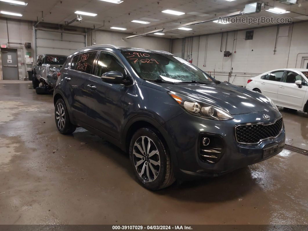 2017 Kia Sportage Ex Blue vin: KNDPNCACXH7058145