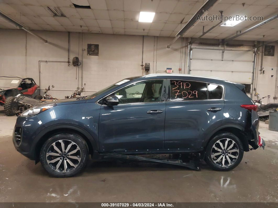 2017 Kia Sportage Ex Blue vin: KNDPNCACXH7058145