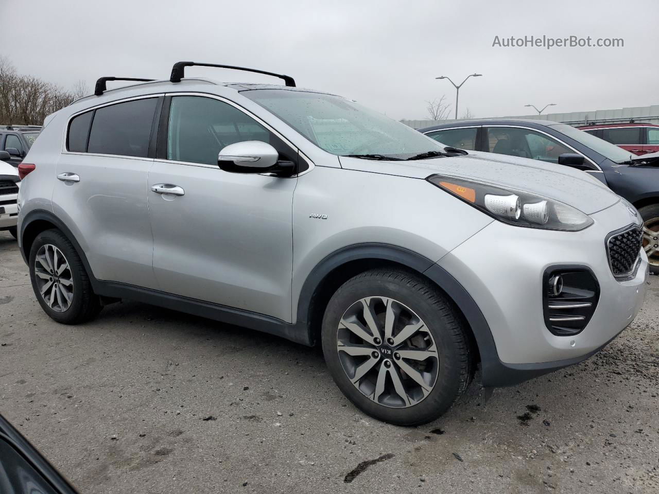 2017 Kia Sportage Ex Серебряный vin: KNDPNCACXH7225345