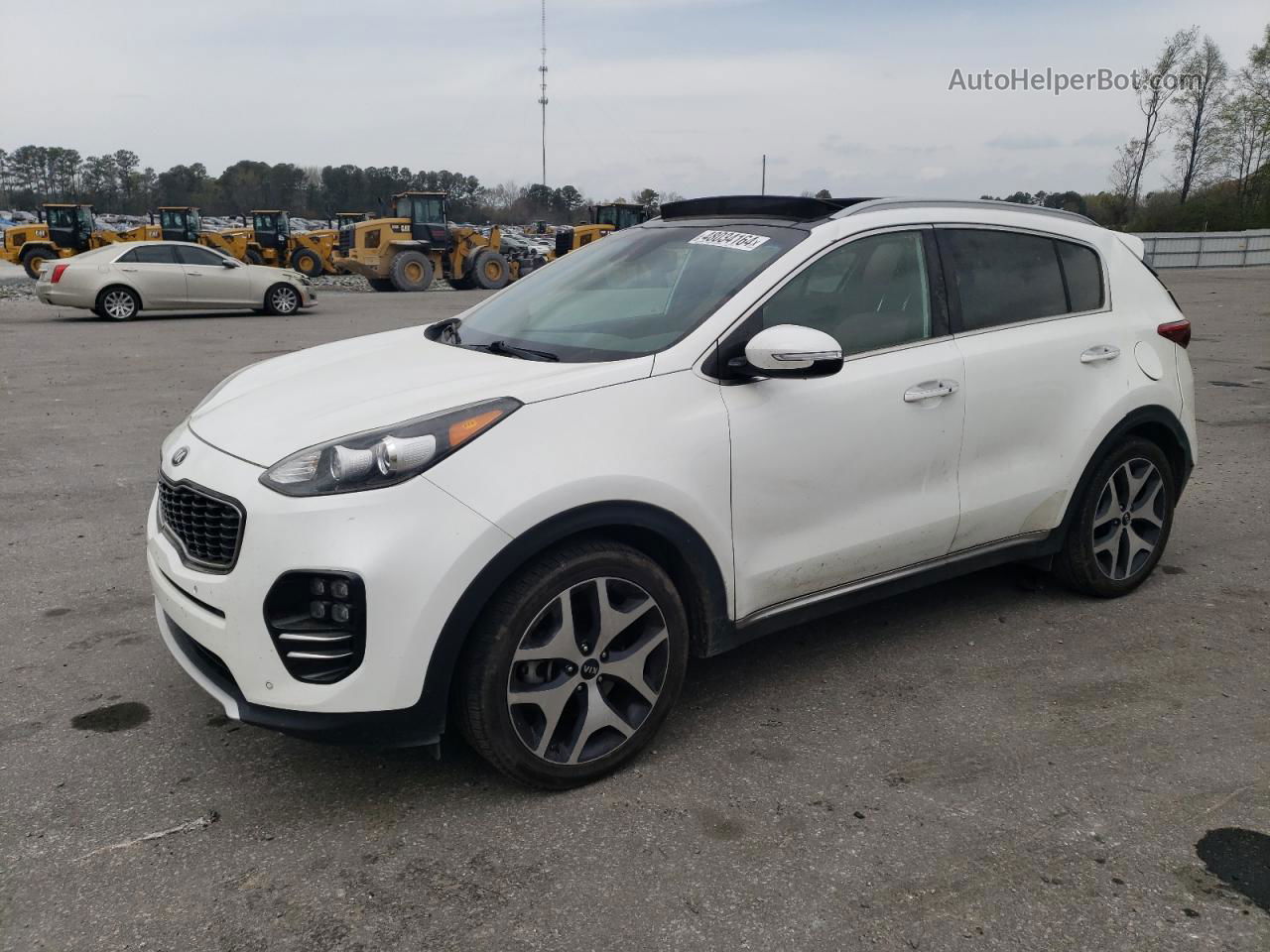 2017 Kia Sportage Sx White vin: KNDPR3A60H7152954