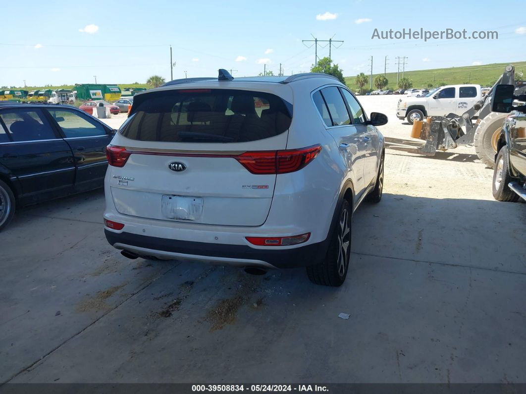 2017 Kia Sportage Sx Turbo White vin: KNDPR3A60H7153358