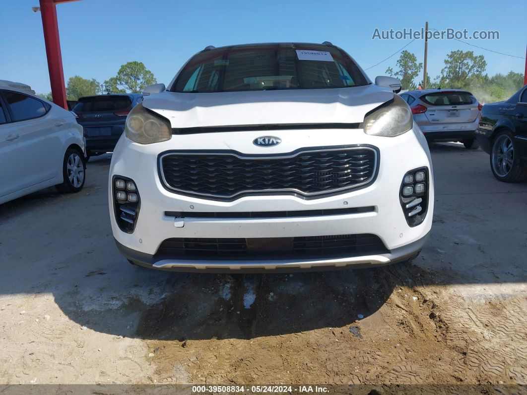 2017 Kia Sportage Sx Turbo White vin: KNDPR3A60H7153358