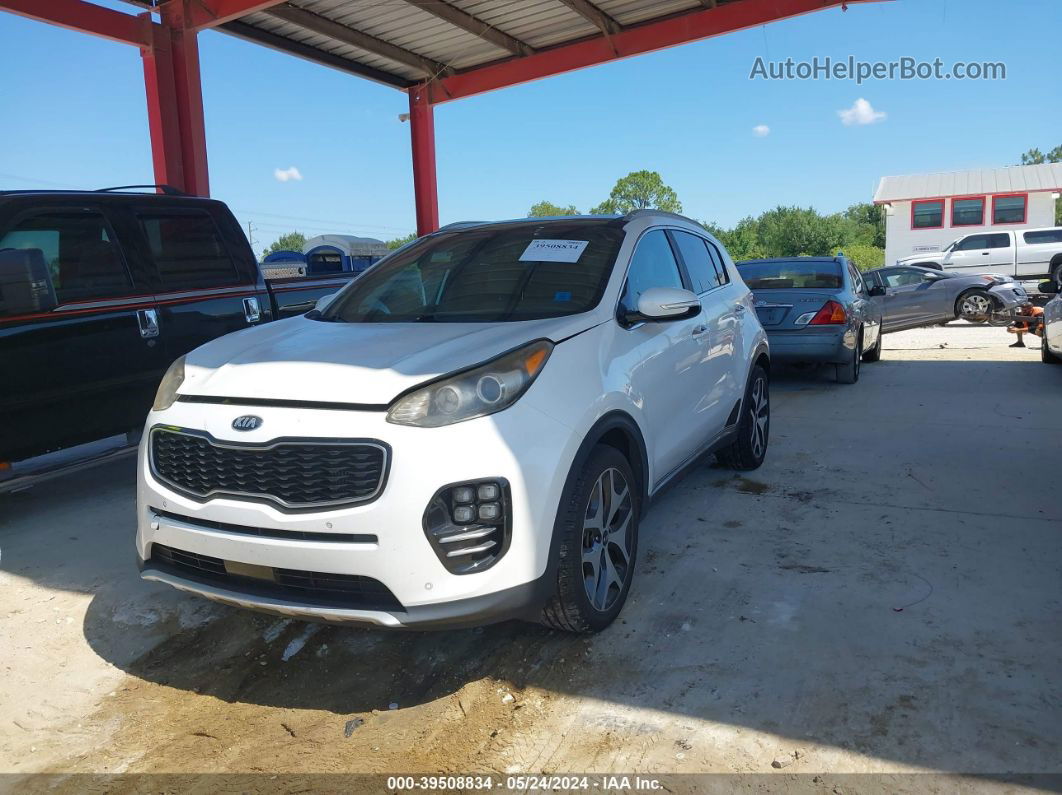 2017 Kia Sportage Sx Turbo White vin: KNDPR3A60H7153358