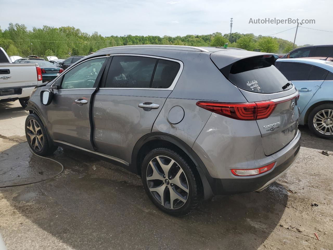 2017 Kia Sportage Sx Gray vin: KNDPR3A60H7222517