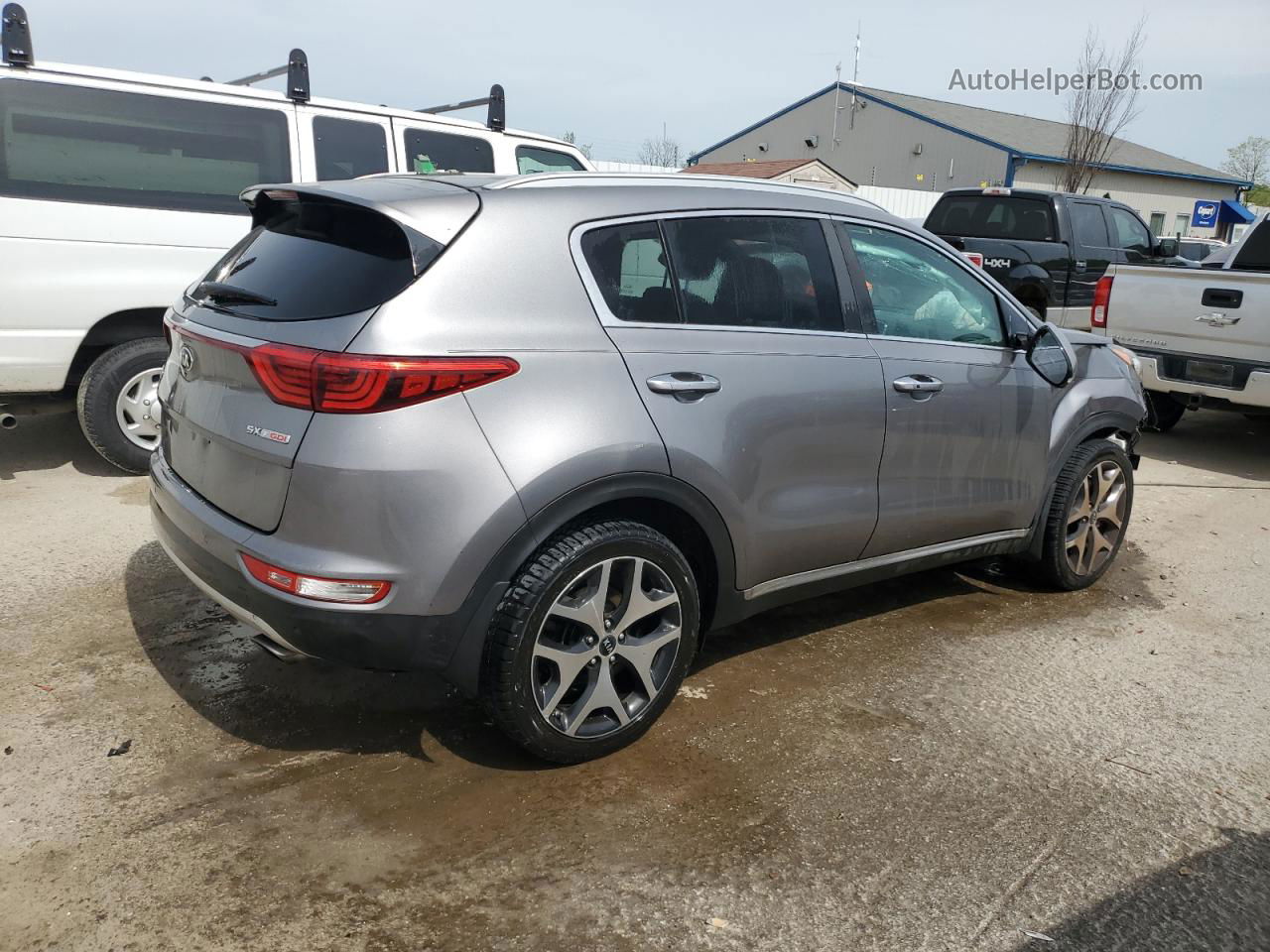 2017 Kia Sportage Sx Gray vin: KNDPR3A60H7222517