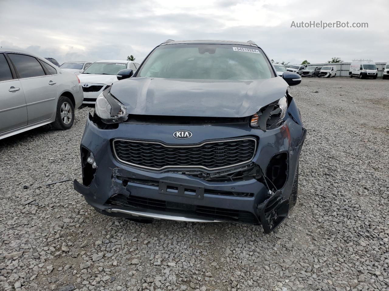 2017 Kia Sportage Sx Blue vin: KNDPR3A65H7184816