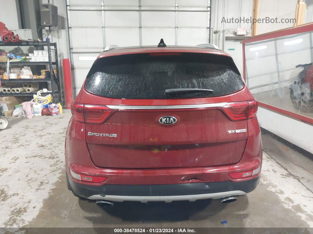 2017 Kia Sportage Sx Turbo Red vin: KNDPR3A66H7239029