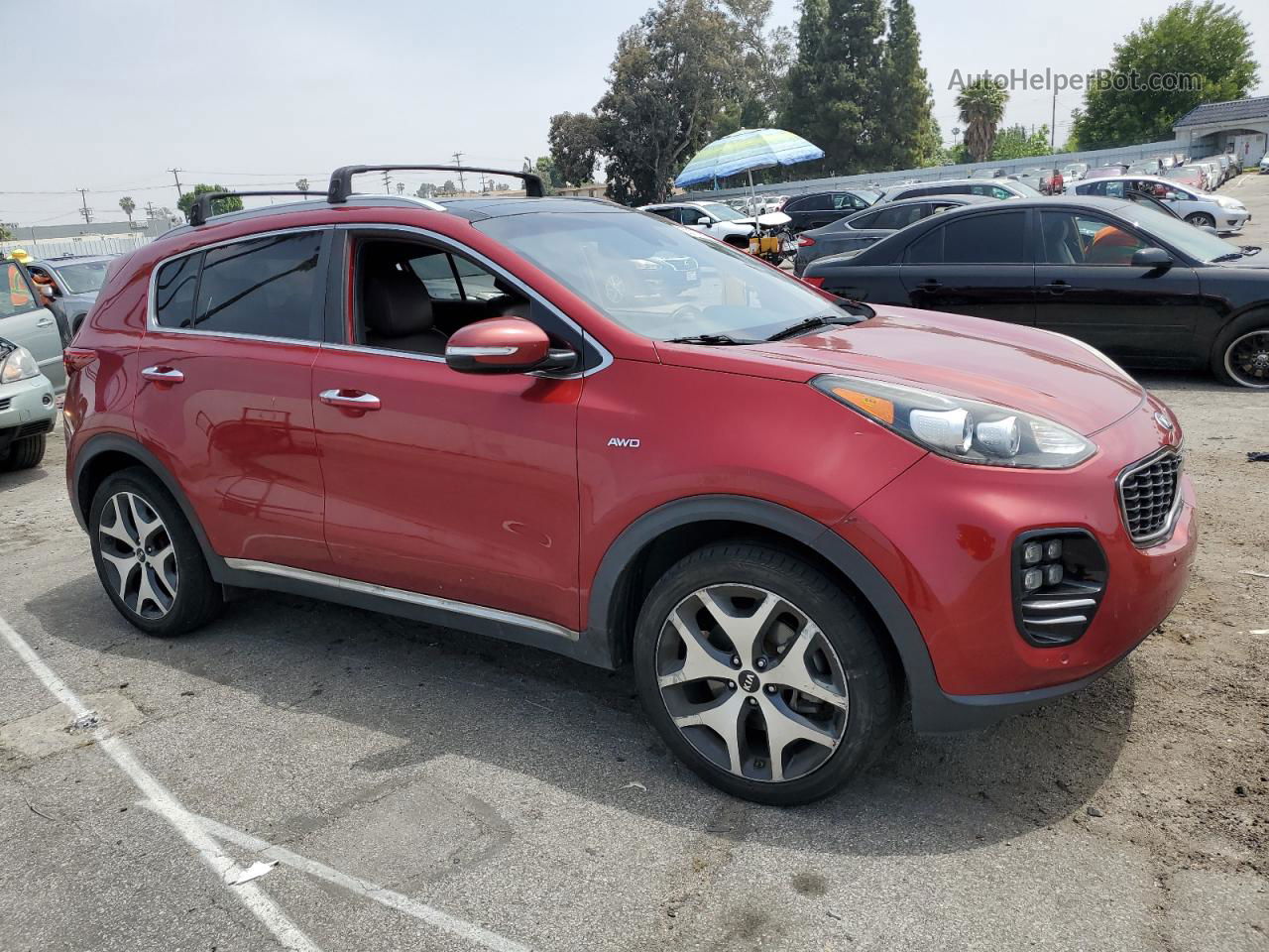 2017 Kia Sportage Sx Red vin: KNDPRCA64H7149880