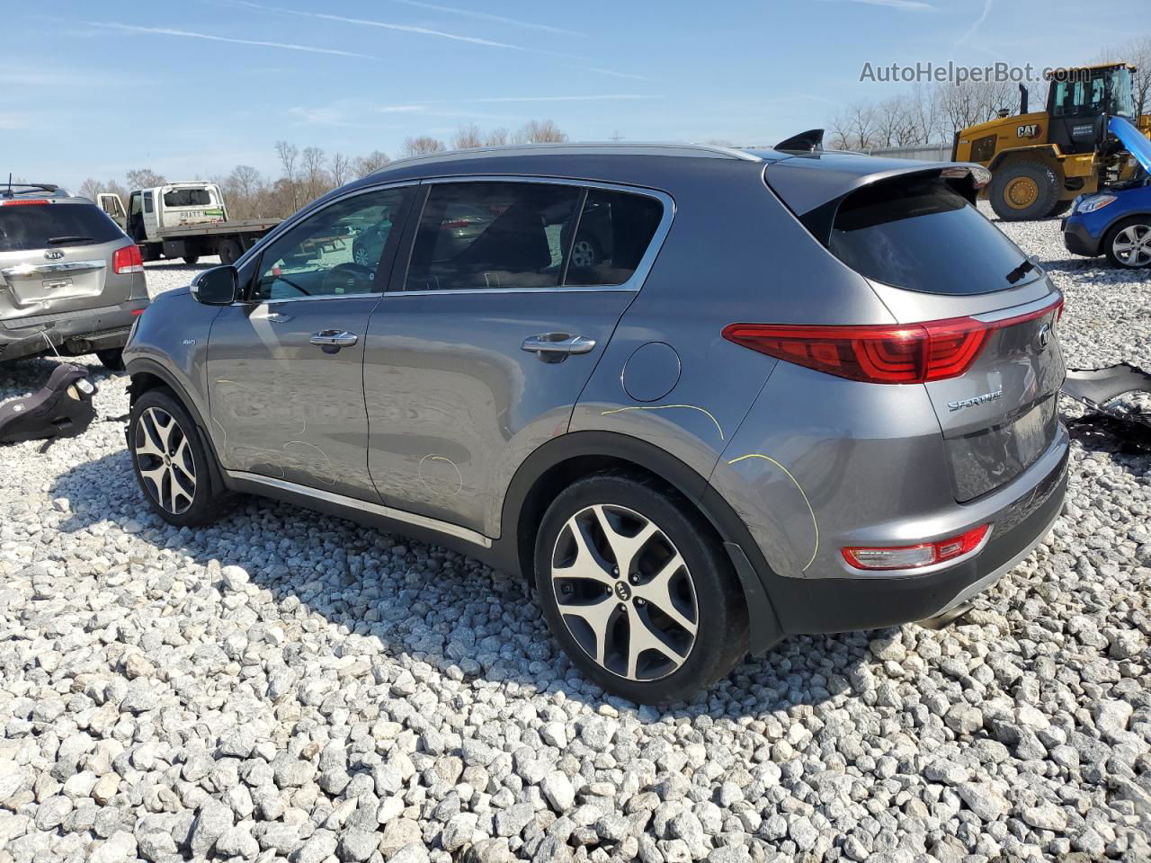 2017 Kia Sportage Sx Silver vin: KNDPRCA66H7157575