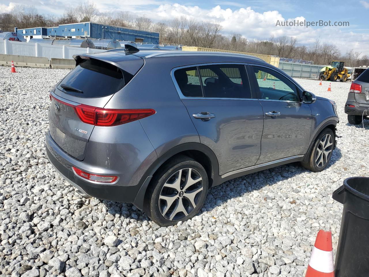 2017 Kia Sportage Sx Silver vin: KNDPRCA66H7157575